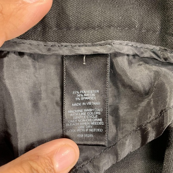 Express Pants Womens 8R Black Editor Dress Slacks Straight Leg Stretch Career - Picture 6 of 16